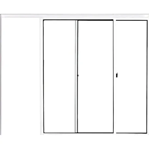 Vitro de Aluminio 2 Folhas sem Grade Linha Leve:1,00 X 1,20/branco