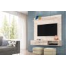 Painel Bancada Suspensa para TV até 55 Polegadas Frizz Sublime - Calacata/Off White - Casa K - 2