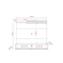 Ver imagem 3 de Painel Bancada Suspensa para TV até 55 Polegadas Frizz Sublime - Calacata/Off White - Casa K