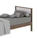 Ver imagem 6 de CamaSolteiro Para Colchão 88 X 188 Cm Cr35008 Nogal/Branca