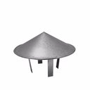 Ver imagem 1 de Chapéu Chinês Galvanizado para Dutos 100 Mm Topo de Chaminé