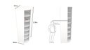 Ver imagem 2 de Sapateira Giratória M5 Armário Multifuncional Closet Loja