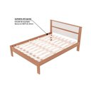 Ver imagem 2 de Quarto Casal Completo 3 Peças (2 Mesas Cabeceira Az1016 + Cama de Cm8005) Nogal/branco - Tecno