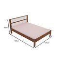Ver imagem 3 de Quarto Casal Completo 3 Peças (2 Mesas Cabeceira Az1016 + Cama de Cm8005) Nogal/branco - Tecno
