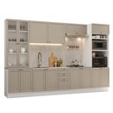 Ver imagem 2 de Armário de Cozinha Completa 340 cm Branco/Crema Vik Madesa 01