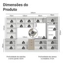 Ver imagem 3 de Armário de Cozinha Completa 340 cm Branco/Crema Vik Madesa 01