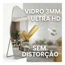 Ver imagem 5 de Espelho Grande Corpo Inteiro com Moldura Metal Orgânico Decorativo 170x70cm Luxo