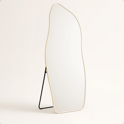 Espelho Grande Corpo Inteiro com Moldura Metal Orgânico Decorativo 170x70cm Luxo - 2