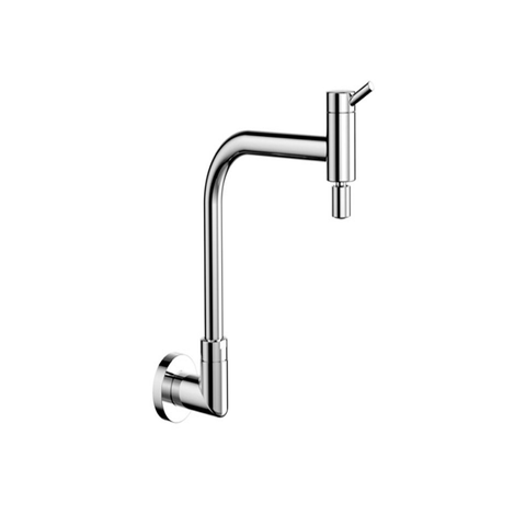 Torneira para Cozinha de Parede Bica Móvel 90° Nova Lóggica Cromado - Docol