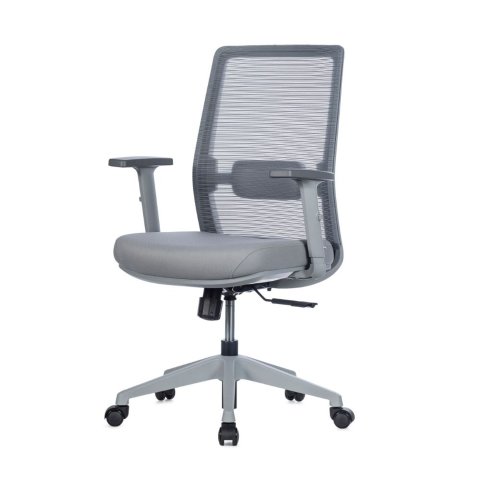 Cadeira Escritório Nr-17 Diretor BLM144 Vitalis Blume Tela Mesh Cinza Base Rodizio PU