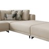 Sofá 5 Lugares Floyd com Divã Direito Linho Bege 310cm - 5