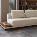 Ver imagem 3 de Sofá 5 Lugares Floyd com Divã Direito Linho Bege 310cm