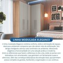 Ver imagem 4 de Guarda-Roupa Modulado 3 Peças Elegance Cinza/Angelin/Níquel