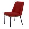 Cadeira de Jantar Londres Suede Vermelho - Dominic Decor - 1