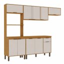 Ver imagem 3 de Cozinha Completa Modulada 4 Peças com Tampo Torre Quente para 2 Fornos Espaço para Cooktop Madalena