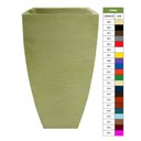 Ver imagem 2 de Kit Vaso Planta + Prato 90x45 Moderno Trapézio Polietileno BGPLASTICOS AZUL ESCURO 013