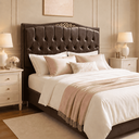 Ver imagem 1 de Cabeceira Greta 160cm Estofada Corino Modena p/ Cama Box Casal Queen Quarto
