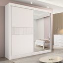 Ver imagem 1 de Guarda-roupa Casal 2 Portas 6 Gavetas 100% Mdf Coliseu Ripado
