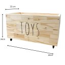 Ver imagem 5 de Baú de Brinquedos Toys em Madeira Pinus com Rodinhas Madeira Pinus