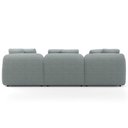 Ver imagem 6 de Sofá 3 Lugares para Sala de Estar Living 234cm Arlo F04 Linho Cinza - Lyam Decor