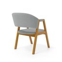 Ver imagem 6 de Kit com 4 Cadeiras Leticia Madeira Maciça Estofada para Mesa de Jantar Linho Cinza 407