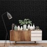KIT 48 Placas 3D PVC Preto Decoração Revestimento PREMIUM de Parede e Teto (12m²) - MAZE - 2
