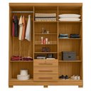 Ver imagem 3 de Guarda Roupa Casal Imperial Carvalho Americano - Incorplac