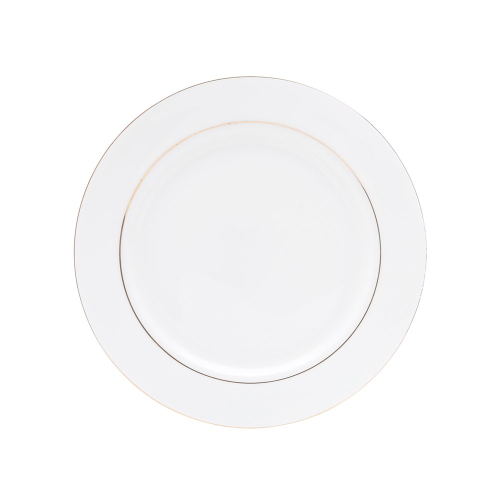 Aparelho de Jantar/chá e Café 42 Peças de Porcelana Branca C/filete Dourado Mônaco Wolff - 2