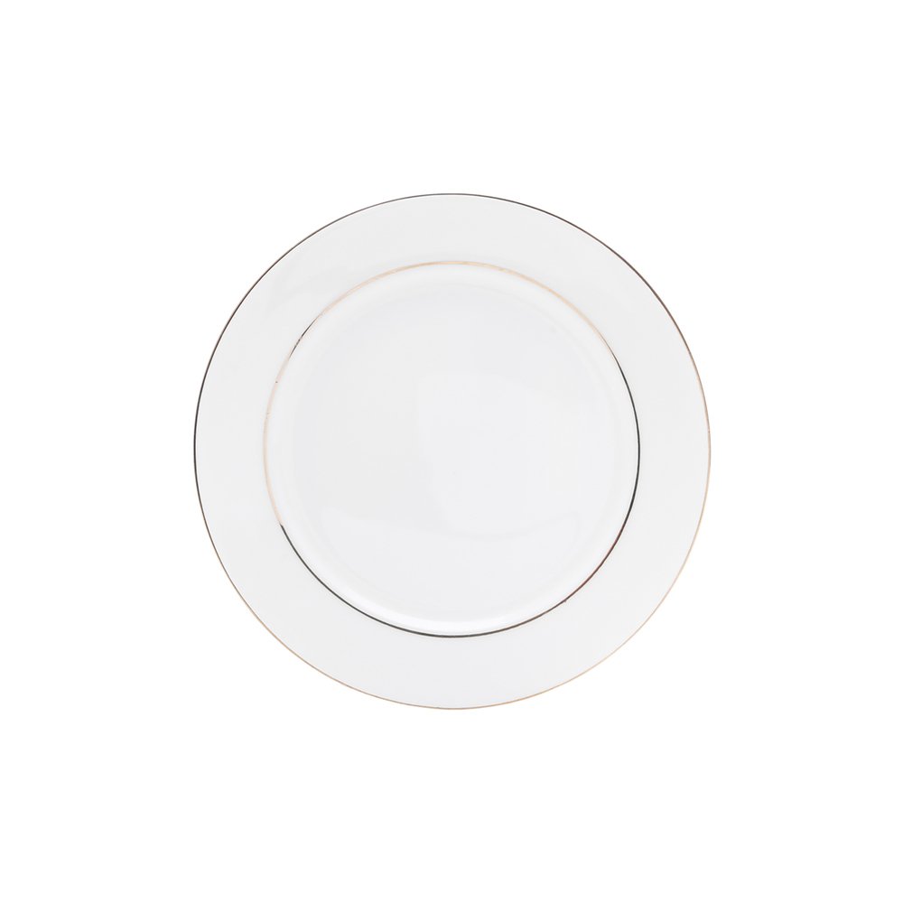 Aparelho de Jantar/chá e Café 42 Peças de Porcelana Branca C/filete Dourado Mônaco Wolff - 3