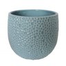 VASO DECORATIVO DE CERAMICA AZUL17,5CM X 17,5CM X 15CM BTC Decor - 1