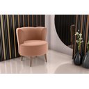 Ver imagem 2 de Poltrona Decorativa Savana 1 Lugar Veludo Ferrugem Matrix