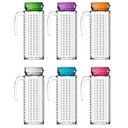 Ver imagem 1 de Jarra de Vidro Ladrilho Alça e Tampa Colorex - 1,2 Litros