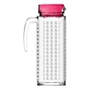 Ver mais imagens de Jarra de Vidro Ladrilho Alça e Tampa Colorex - 1,2 Litros