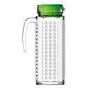 Ver imagem 7 de Jarra de Vidro Ladrilho Alça e Tampa Colorex - 1,2 Litros