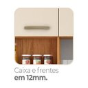 Ver imagem 5 de Cozinha Emilly 6 Portas 4 Gavetas c/Nichos Yescasa Bege/Cinamomo/Off White