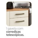 Ver imagem 7 de Cozinha Emilly 6 Portas 4 Gavetas c/Nichos Yescasa Bege/Cinamomo/Off White