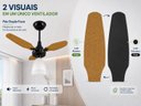Ver imagem 6 de Ventilador Teto Venti-Delta Eco Ventus Inverter 55W Controle Remoto Bivolt Preto Freijó
