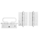 Ver imagem 1 de Dobradiça Porta Camarão 3.1/2 Ferro Pintado Branco 622010 União Mundial