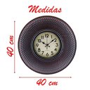 Ver imagem 3 de Relógio de Parede Decorativo Clássico 40cm Cobre