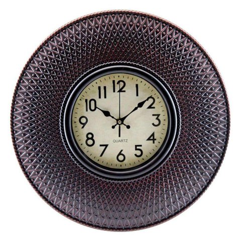 Relógio de Parede Decorativo Clássico 40cm Cobre