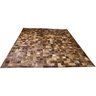 Tapete De Couro marrom 2,50x3,00 Com Borda Placa 10x10cm - 1