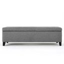 Ver imagem 3 de Recamier Bau Julia 1,60m Suede Cinza - Inova Decor Inova Decorações