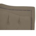 Ver imagem 4 de Cabeceira Casal Estofada para Cama Box Maitê Veludo Capuccino