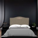 Ver imagem 2 de Cabeceira Casal Estofada para Cama Box Maitê Veludo Capuccino