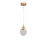 Pendente Lua Redondo De Cristal Vidro Com Bolhas Dourado Branco quente Dourado 3500K Original - 1