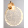 Pendente Lua Redondo De Cristal Vidro Com Bolhas Dourado Branco quente Dourado 3500K Original - 2