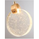 Ver imagem 2 de Pendente Lua Redondo De Cristal Vidro Com Bolhas Dourado Branco quente Dourado 3500K Original