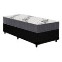 Ver imagem 1 de Cama Box Solteiro: Colchão Ortopédico Ortobom D33/ep Airtech 100 + Base Crc Linhão Black(88x188)