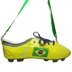 MOCHILA PU FOOTBALL BOOT BRASIL AMARELA 41,5 CM BTC Decor