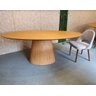 Mesa de Jantar Cone Oval 244x137cm Tampo Mdf Freijó Base Laminada em Madeira Freijó - Marrom - 3